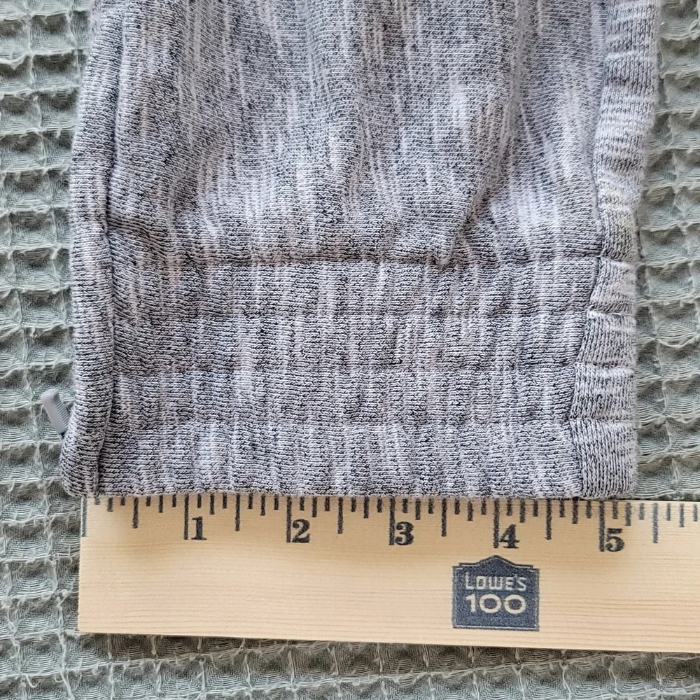 Adidas Jogger‎ Pants Mens Large Gray Space Dye Ankle Zip Athletic Sweatpants